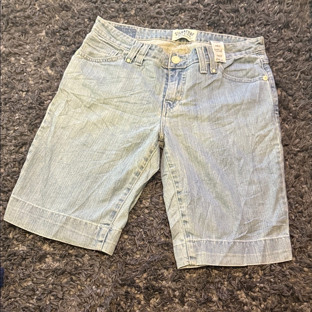 Signature by Levi Strauss Light Blue Jean Shorts